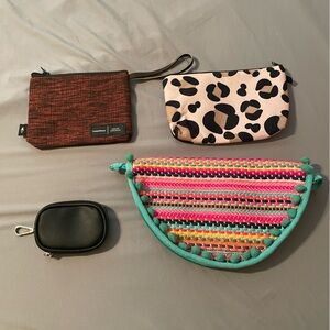 Colorful Clutch and Pouch Set